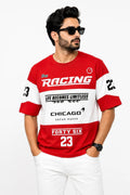 Men's Drop-Shoulder T-Shirt – RED & WHITE RACING