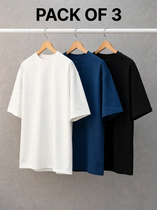 Men's Oversized T-Shirt – Pack of 3
