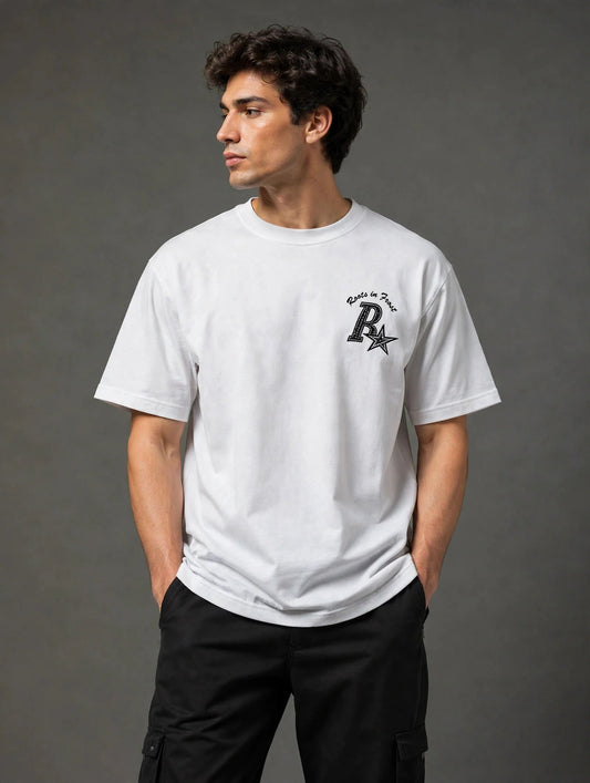 Graphic Oversized T-Shirt – Black